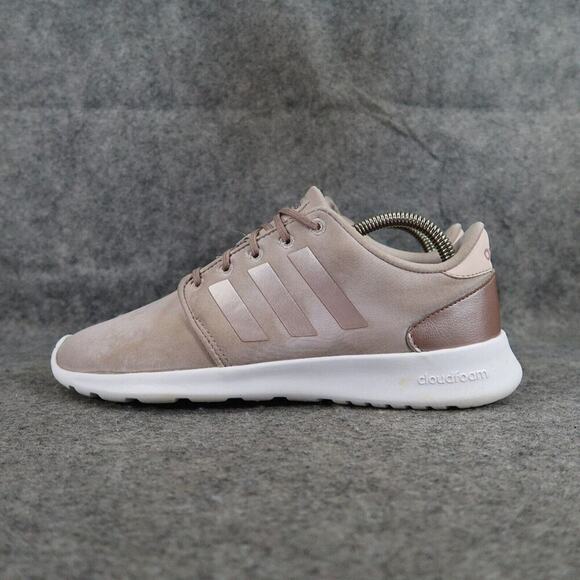 Adidas Shoes Womens 8.5 Athletic Trainers Cloudfoam Qt Racer Running Active Walk - Picture 5 of 14